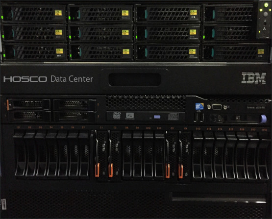 Chassis de rack do data center da Hosco